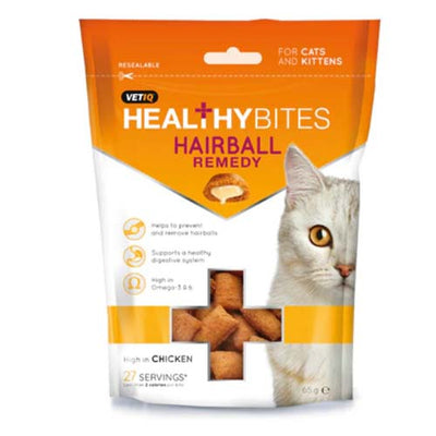 فيتيك هيلثي بايتس علاج كرة الشعر للقطط والقطط 65 جم 