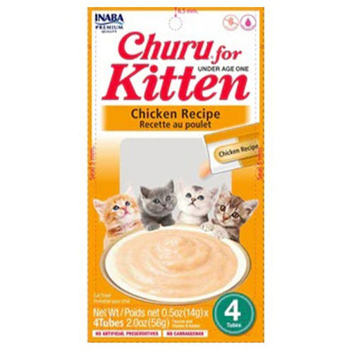 Churu Chicken Puree Kitten Treats 4 x 14g