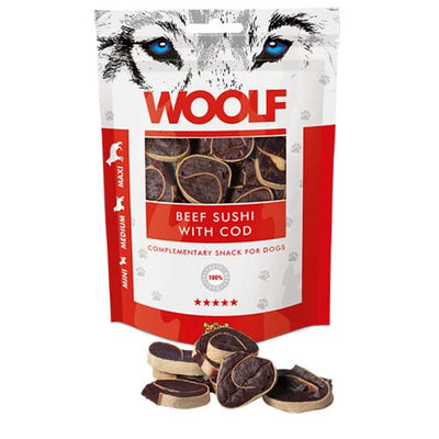 Woolf Beef Sushi with Cod Treats 100g