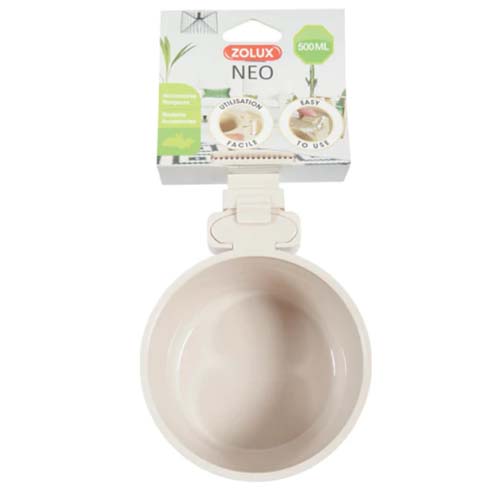 Zolux Door Fitting Beige Water Bowl 500ml