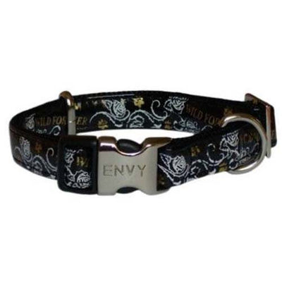 Zolux Envy Wild Forever Dog Collar 21-31cm Black