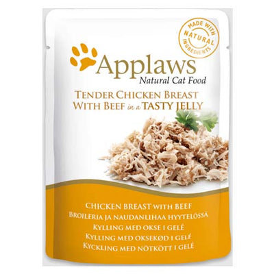 Applaws Cat Chicken & Beef in Jelly 70g pouch
