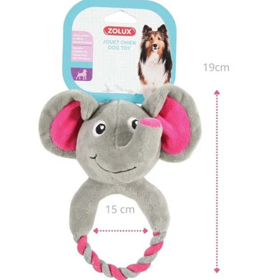 Zolux Elephant Plush Dog Toy