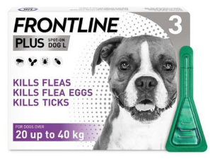 Frontline PLUS for Dogs 20-40kg pack of 6