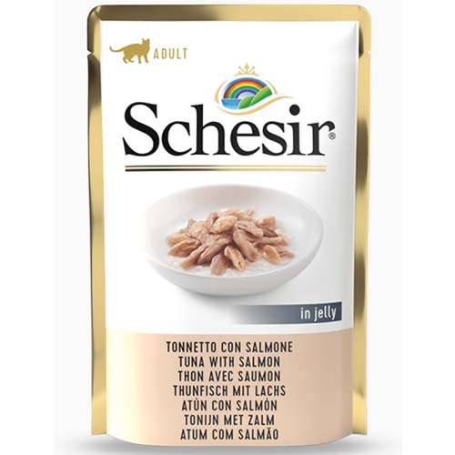 Schesir Cat Tuna & Salmon in Jelly 85g Pouch